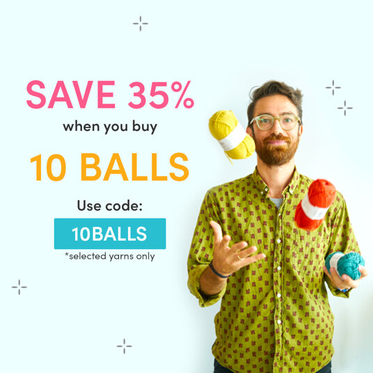 Save 35 percent off when you buy 10 BALLS! Code: 10BALLS