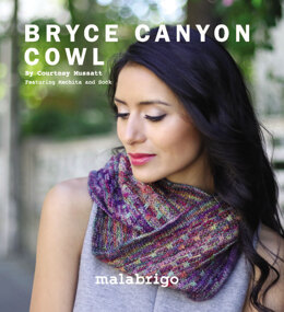 Bryce Canyon Cowl in Malabrigo Mechita - Downloadable PDF