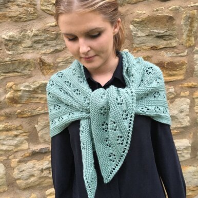 Fleurette Shawl by Stella Ackroyd - Shawl Knitting Pattern in The Yarn Collective - Downloadable PDF