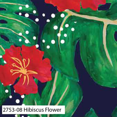 Craft Cotton Company Birds of Paradise - Hibiscus Flower