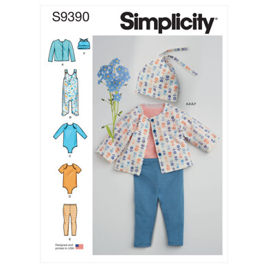 Simplicity Babies' Knit Layette S9390 - Sewing Pattern