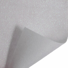 Trimits Glitter Felt Sheet - 23cm x30cm - White