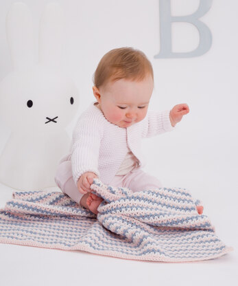 "Ku-Ku Blanket" - Baby blanket Crochet Pattern For Babies in MillaMia Naturally Soft Merino by MillaMia
