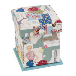 Hobbygift Sew Retro Victorian Square Sewing Case