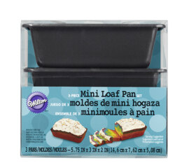 Wilton Non-Stick Mini Loaf Pan Set, 3-Piece