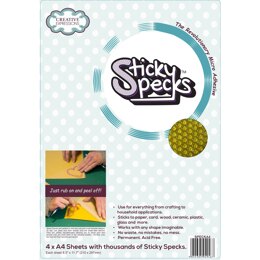 Creative Expressions Sticky Specks Micro Adhesive Sheets 4 x A4