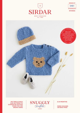 Sweater & Hat in Sirdar Snuggly Snowflake Chunky 50g - 5401 - Leaflet