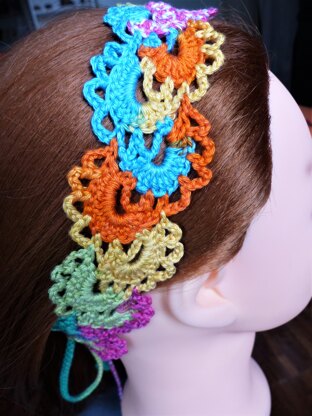 Headband "Multicolor flowers"