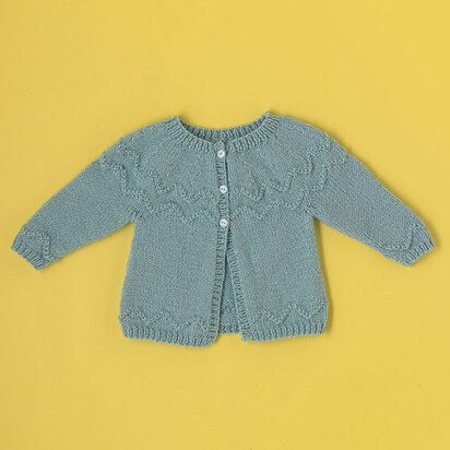 "See Saw Cardigan" - Cardigan Knitting Pattern For Babies in Paintbox Yarns Simply DK - DK-Baby-001