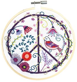 Un Chat Dans L'Aiguilles Flower Power Embroidery Kit