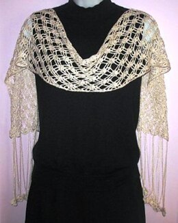 Stunning Silky White Lace Scarf