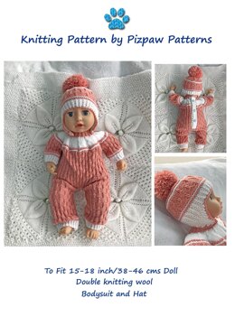 Doll's Bodysuit and Hat (no. 105)