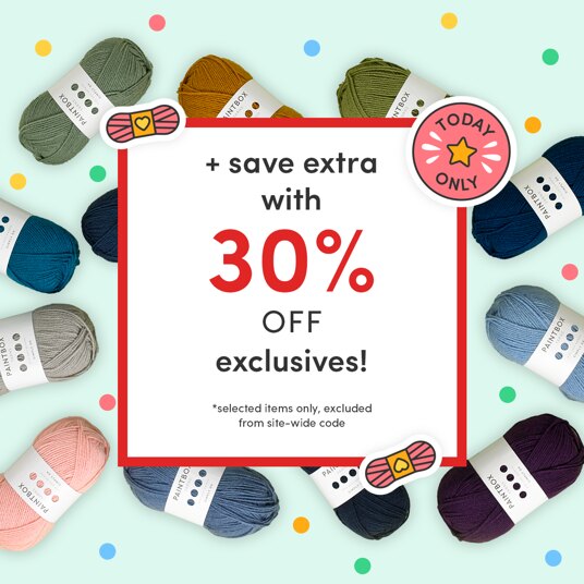 30 percent off LoveCrafts' exclusive supplies!