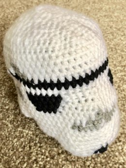 Stormtrooper helmet crochet pattern