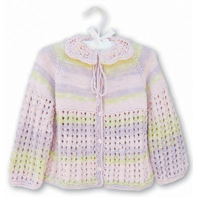Petals Baby Cardie in Knit One Crochet Too Ty-Dy - 1520