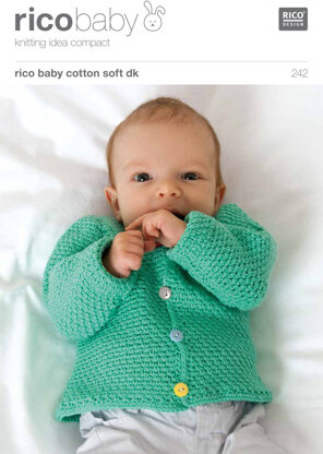 Waistcoat and Cardigan in Rico Baby Cotton Soft DK - 242