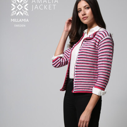 Amalia Jacket - Crochet Pattern For Women in MillaMia Naturally Soft Merino
