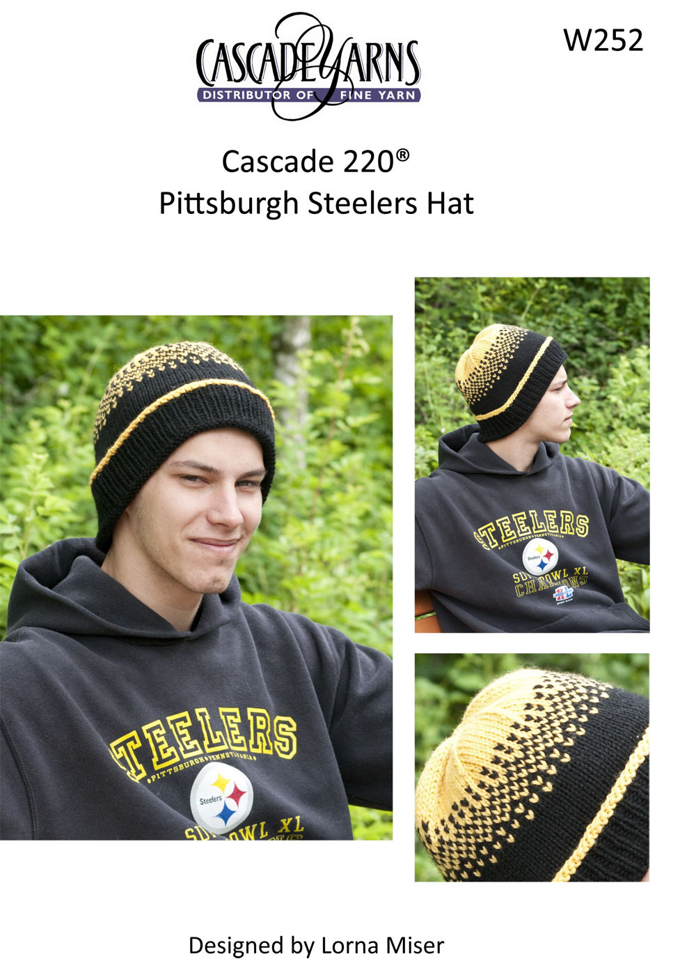 Pittsburg Steeler Crochet Hat 