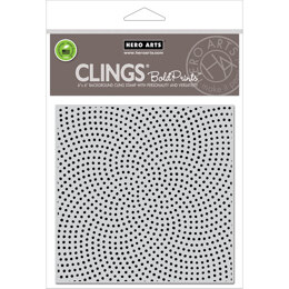 Hero Arts Cling Stamps 4.5"X5.75" - Dot Moire Bold Prints