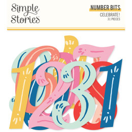 Simple Stories Celebrate Number Bits & Pieces