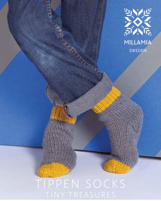 "Tippen Socks" - Socks Knitting Pattern in MillaMia Naturally Soft Aran