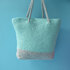 Essential Beach Bag - Free Crochet Pattern in Paintbox Yarns Recycled Ribbon and Recycled Metallic Ribbon - Downloadable PDF