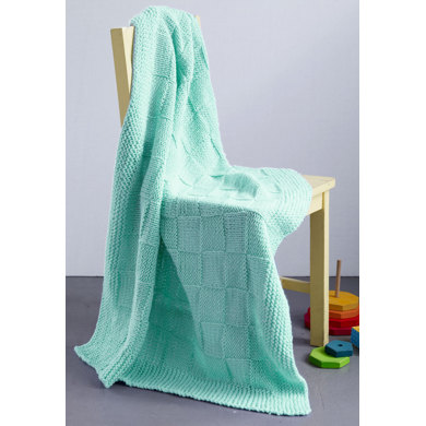 Checkers Baby Blanket in Lion Brand Babysoft - L0227