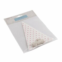 Groves Trim Collection Make-Your-Own Bunting Kit: White with Pink Spot Embroidery Kit