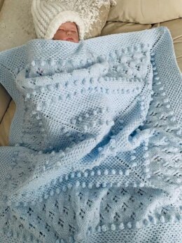 *One For The Boys* baby blanket knitting pattern