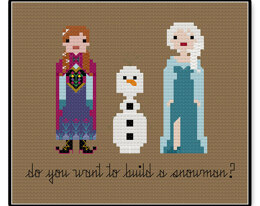 Do You Want to Build a Snowman? - PDF Cross Stitch Pattern