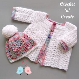 Baby Cardigan and Hat