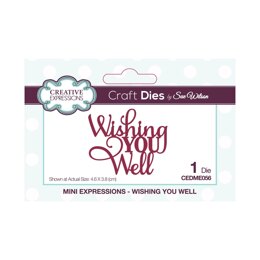 Creative Expressions Sue Wilson Mini Expressions Wishing You Well Craft Die