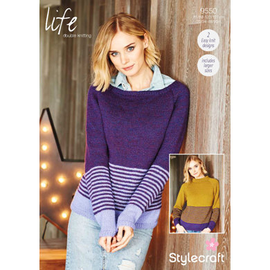 Sweaters in Stylecraft Life DK - 9550 - Downloadable PDF