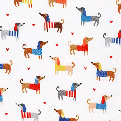 Robert Kaufman Whiskers & Tails - Sausage Dogs
