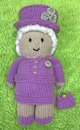Royal Jubilee Queen Soft Toy Plush Doll 23 cms