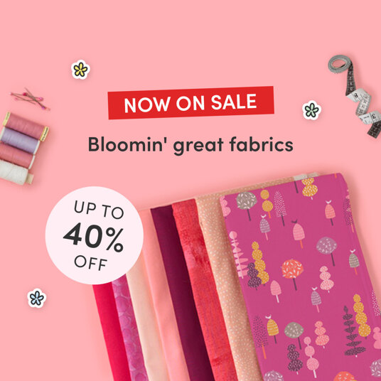 Up to 40 percent off floral fabrics!