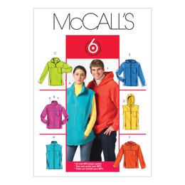 McCall's Misses'/Men's Unlined Vest and Jackets M5252 - Sewing Pattern
