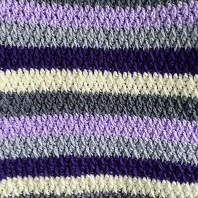 Alpine Stitch Crochet Blanket