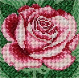 VDV Rose Beaded Embroidery Kit - 12cm x 12cm