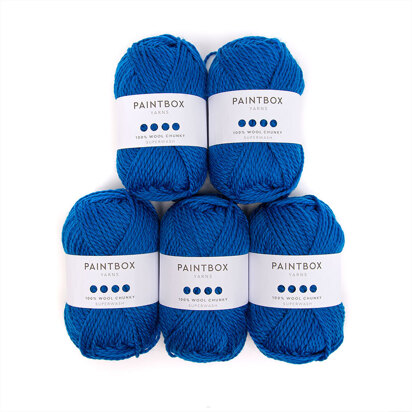 Paintbox Yarns 100% Wool Chunky Superwash 5 Ball Value Pack
