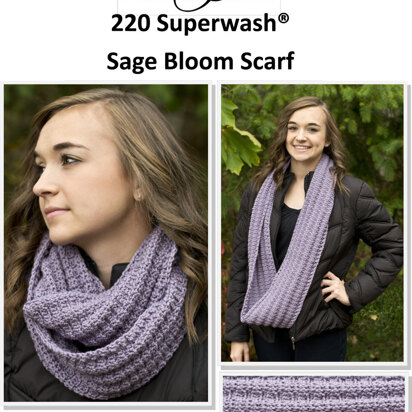 Sage Bloom Cowl in Cascade 220 Superwash - W603 - Downloadable PDF