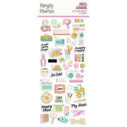 Simple Stories Let's Get Crafty Puffy Stickers