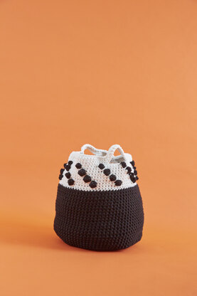 Tidy Up Storage Baskets - Free Bag Crochet Pattern For Home in Paintbox Yarns Recycled T-Shirt