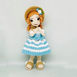 Crochet doll pattern, Amigurumi doll pattern, crochet doll clothes, Little Bo-Peep