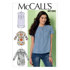 McCall's Misses' Henley Tops M7360 - Paper Pattern Size 14-16-18-20-22