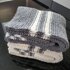 Striped Dish Towel with I-cord Edge