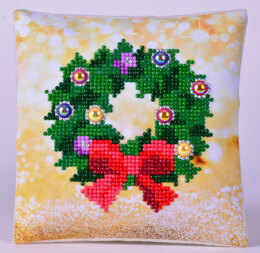 Diamond Dotz Christmas Wreath Cushion Diamond Painting Kit