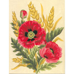 Collection D'Art Poppies & Wheat Needlepoint Kit