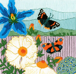 Bothy Threads Schmetterlingswiese Stickerei-Set - 19 x 18,5cm