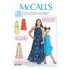 McCall's Children's/Girls' Gathered Neckline Sleeveless Dresses M7589 - Paper Pattern Size XSM-SML